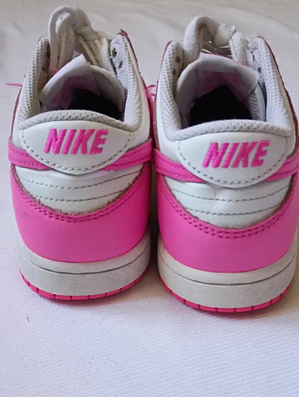 Nike Kids' Pink and White Low-Top Sneakers